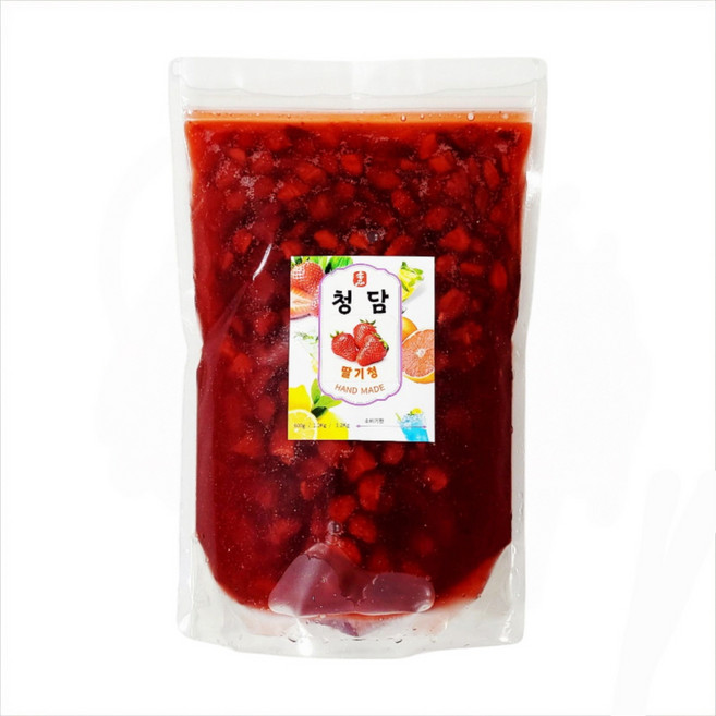 과육이 살아있는 청담 설향 생딸기청 딸기라떼, 1개, 1개입, 2kg