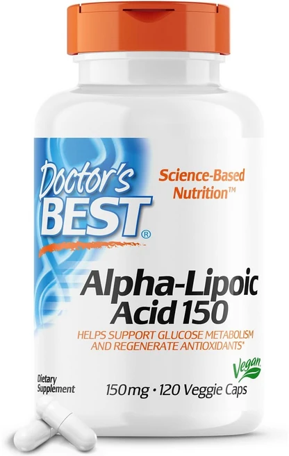 Doctor's Best Best 알파 리포산 150mg 120 식물성정, 120정, 2개 - 쿠팡