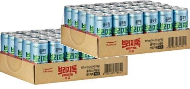 풀무원 브리지톡 사과 캔 190ml 60개