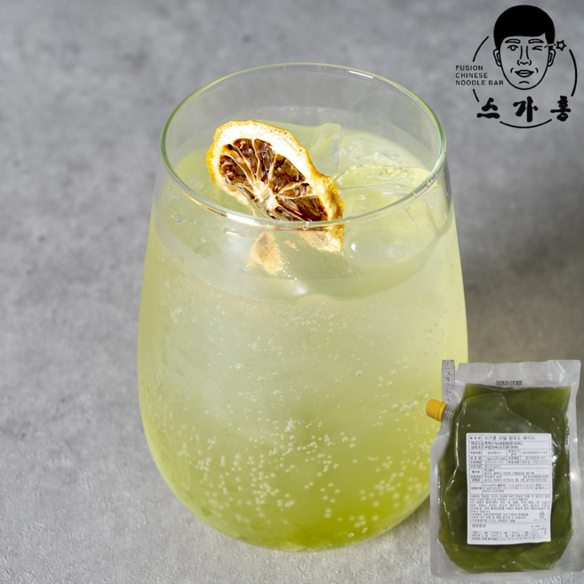 스가홍 정말 찐한 육즙팡팡 청포도 에이드 베이스 1L, 3개