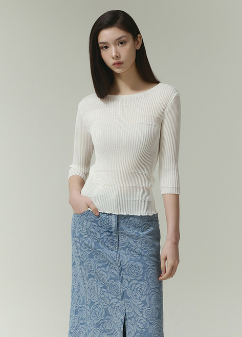 잇미샤 잇미샤 리브니트 풀오버(ITP3KPO750)_DG