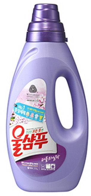 원하프울샴푸(후레쉬)용기1L, 1L, 1개