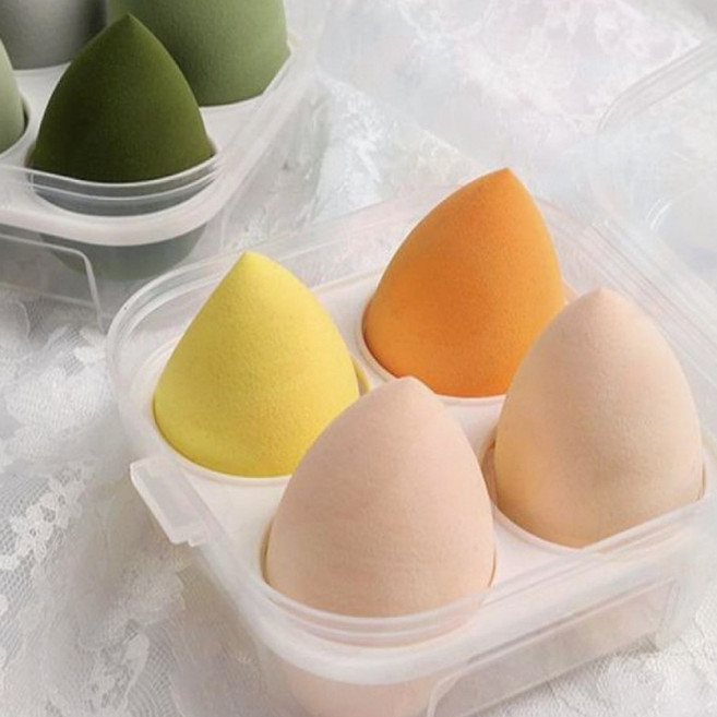 계란형 뷰티블렌더 퍼프 메이크업 쿠션 세안 피부밀착, 1개