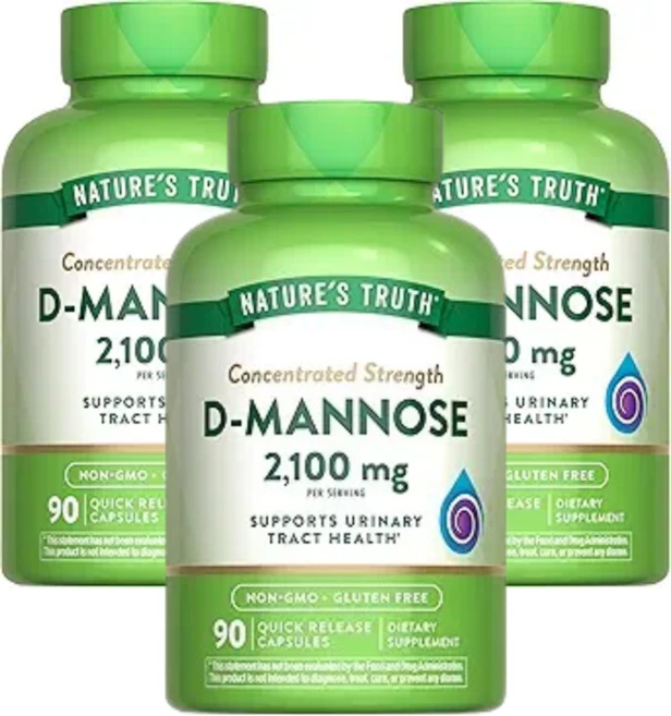 네이처스 트루스 농축 강도 d-만노스 2 100mg 빠른 방출 캡슐 90정(캡슐 1정당 700mg) 3 SET, 90정 - 쿠팡