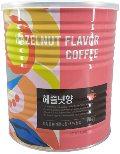 칸타타 헤즐넛향 원두커피, 핸드드립(중간), 900g, 1개