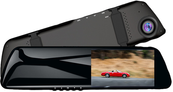 JINPEI 錦沛 1080P Full HD 4吋 行車記錄器 測速 前後雙鏡頭, 主機+GPS, 1GB
