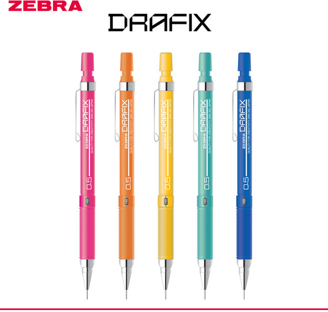 드라픽스 샤프펜슬 네온라인 5종 세트, 0.5mm, 1개