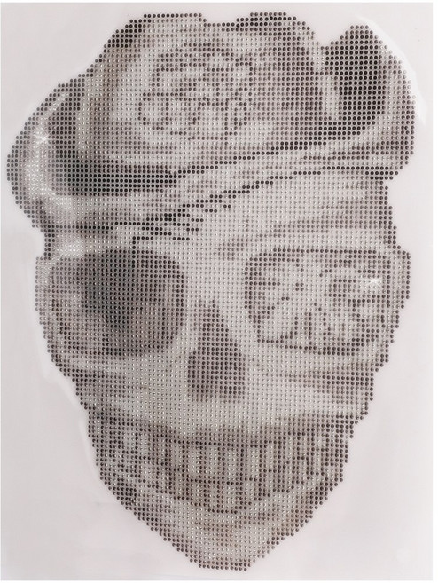 아클라 핫픽스 모티브 디자인 의류부자재 스톤 큐빅 크리스탈_, 24. 모자쓴해골, 1개