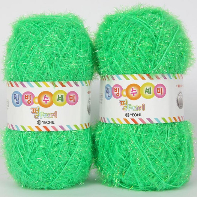 연일섬유 웰빙수세미 실, 펄5 펄두, 2개