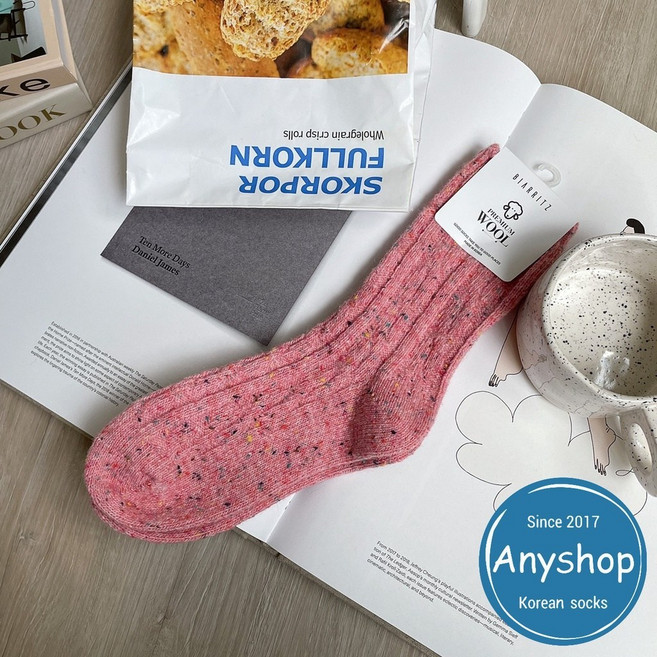 BIARRITZ 羊毛襪 中筒襪 舒適保暖 W7716