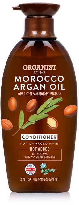 엘라스틴 오가니스트 아르간오일 윤기영양 컨디셔너 500ml(비건), 500g, 500ml, 1개