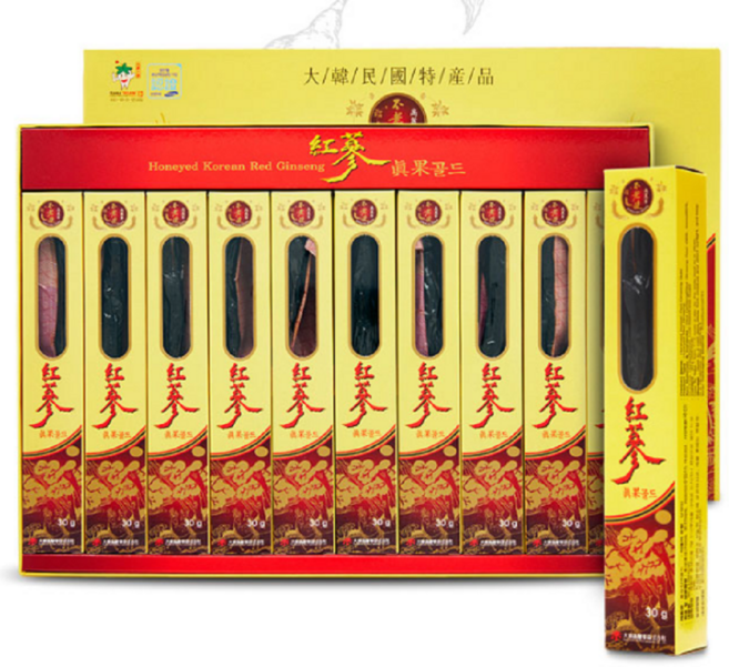 [상상건몰] 국내산 고려홍삼 국산 특산품 개별포장 10P 홍삼 진과 골드 300g 귀한분을 위한 선물세트, 1개