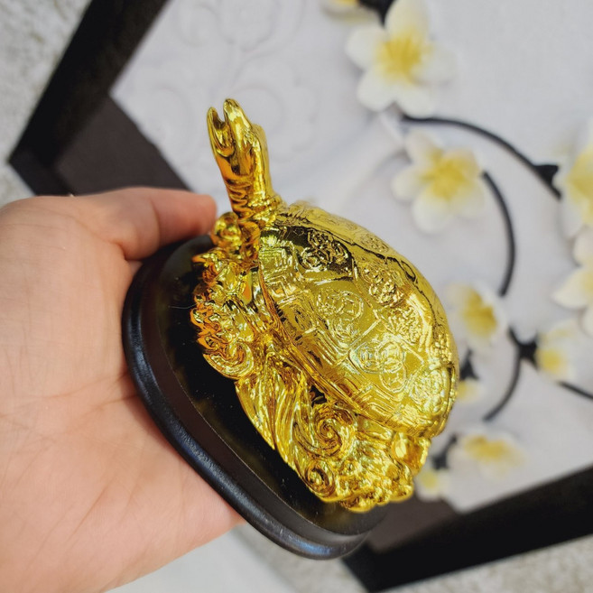 시떼몰 황금 장수 거북이 장식품 재물운 풍수 소품