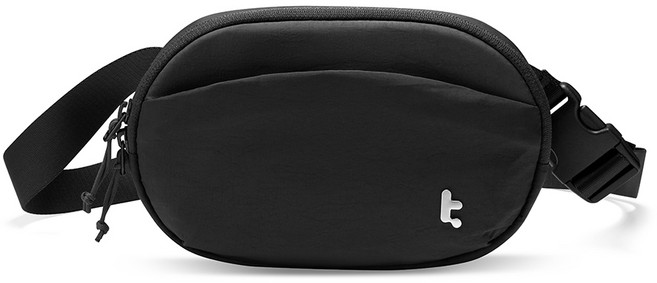 탐탁 T32 슬링빈 벨트백 1.5L 힙색 슬링백 크로스가방 체스트백 다목적 여행용, Black, 1개