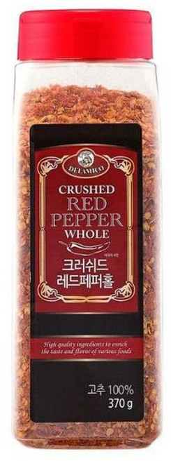 당일발송 코스트코 페퍼론치노 크러쉬드 레드페퍼 시즈닝 델라미코 370g 마켓송지, 1개