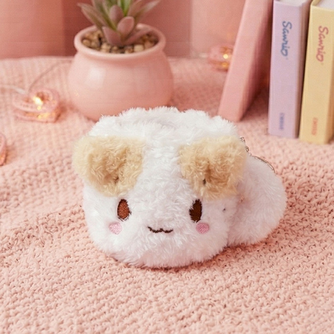 산리오 캐릭터즈 보들보들 미니 봉제머그 키링 키홀더 열쇠고리 가방고리, 1개, 마슈마로