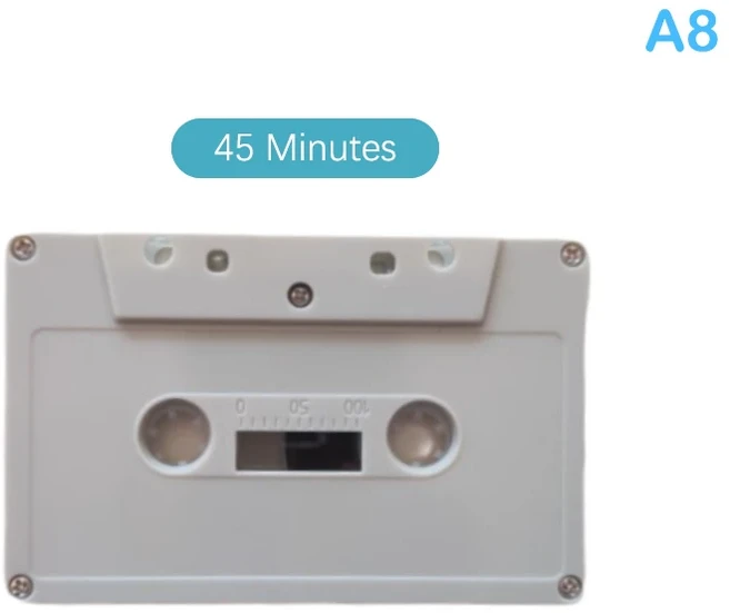 혁신적인 새로운 표준 카세트 컬러 빈 테이프 플레이어 음성 음악 녹음용 마그네틱 오디오 45/90 분, 02 A8