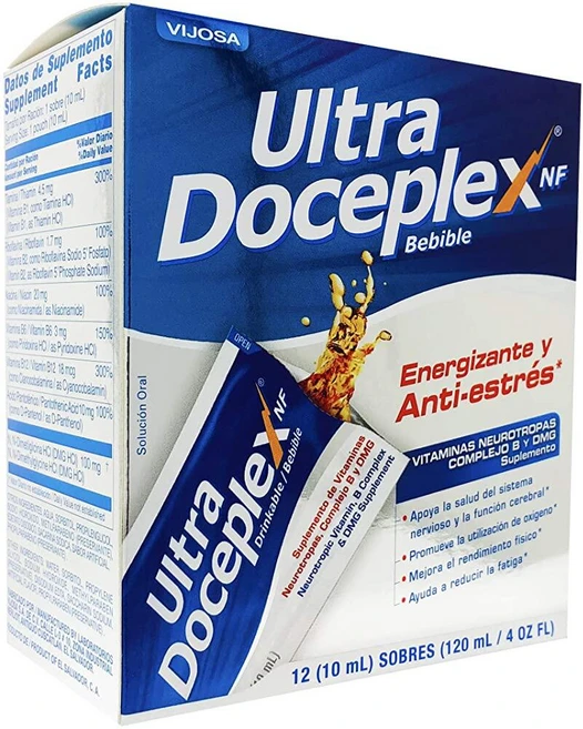 VIJOSA Ultra Doceplex 에너지 파우치 - 파우치에 담긴 강력한 B 복합체 - 액체 파우치 12개, VJOSA 울트라 두스플렉스 에너지 파우치 파우치에 담 - 쿠팡