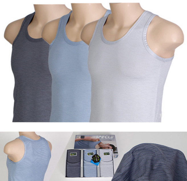 스페클로 남성용 슬럽 인견 런닝 3매세트