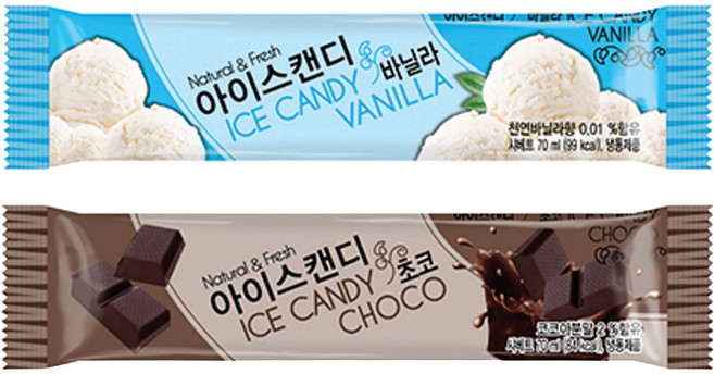 서주 아이스캔디 바닐라x20 + 초코x20, 1개, 70ml