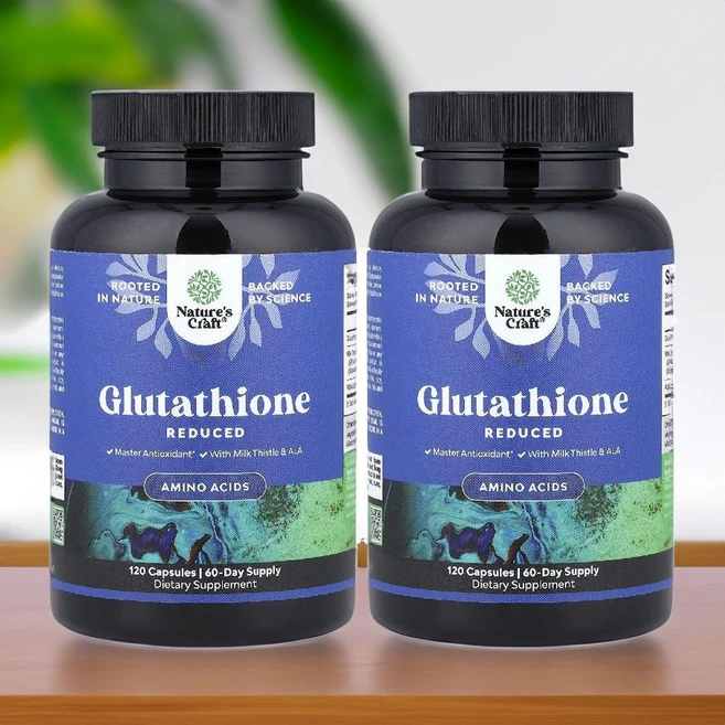 네이처스크래프트 L 엘 글루타치온 밀크씨슬 알파리포산 글루타티온 밀크시슬 120캡슐 2병, 120정 - 쿠팡