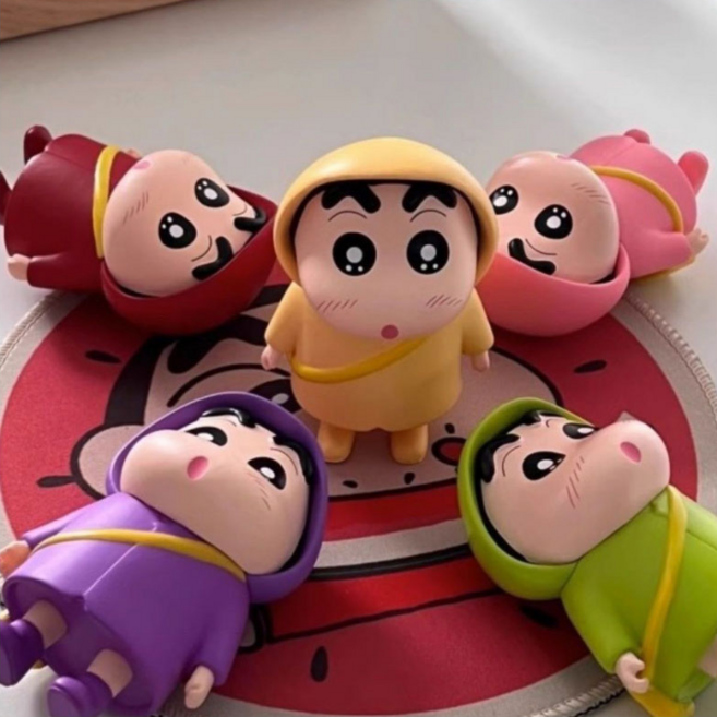 짱구 피규어 자동차 장식품 인형 차량용 인테리어 장식, 1세트, B타입