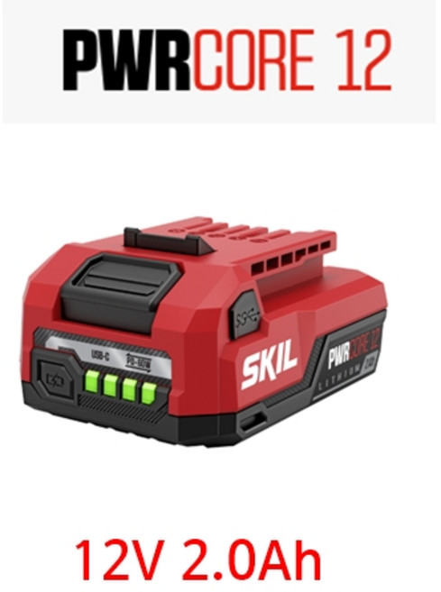 SKIL 스킬 배터리팩 BY5199SE00 리튬이온배터리 12V 2.0Ah 잔량표시, 1개