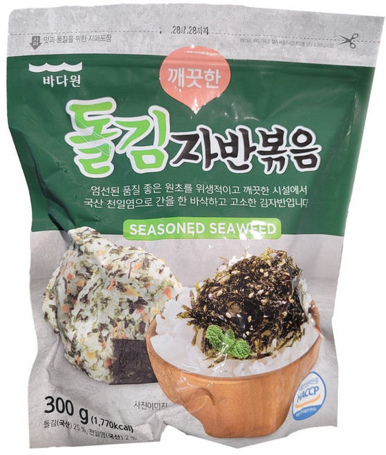 바다원 깨끗한 돌김자반 볶음, 1개, 300g