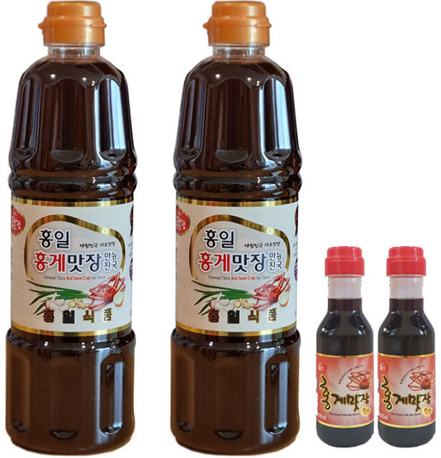 홍일식품 홍게맛장소스 홍게맛장만능진국 사음품증정, 2개, 900ml