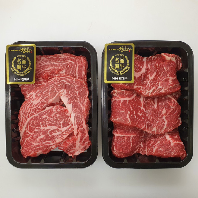 [NH참예우] 한우 1+등급 등심200g+채끝200g (구이 스테이크), 1개