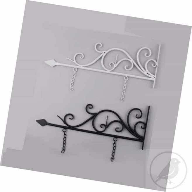 소레빈 간판걸이 단조장식, 백색