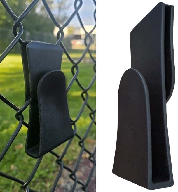 루베이 테니스 핸드폰 촬영 거치대 네트 펜스 클립형 셀프 기록 다각도 촬영 경기 기록/트레이닝/녹화, 블랙, 1개