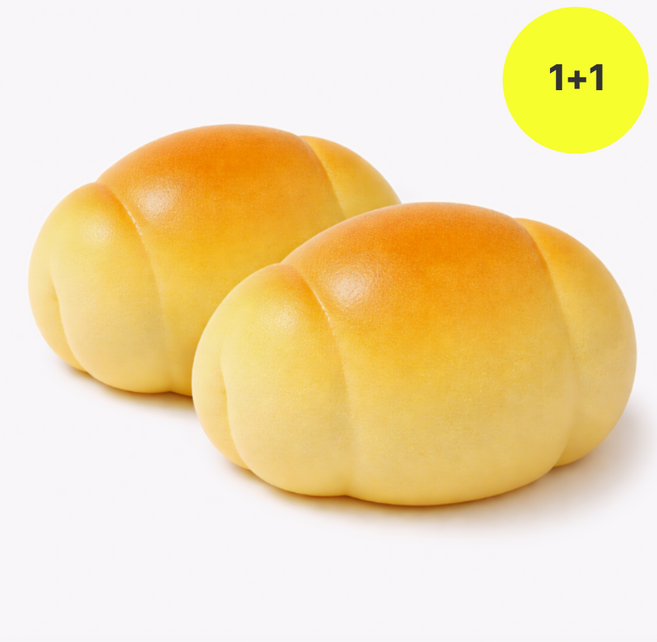 벨리아노 말랑말랑 모닝빵 말랑이 1+1, 2개, 20g, 옐로우