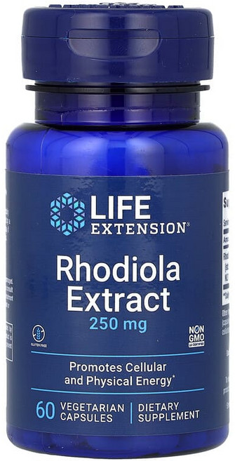 라이프익스텐션 홍경천 추출물 250mg 베지 캡슐 60정 LEX-88906, 1개