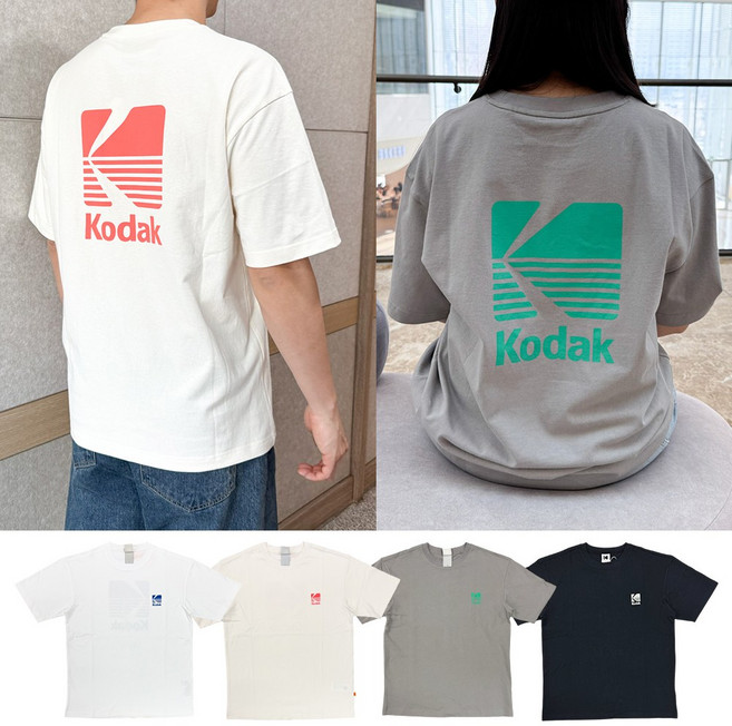 [국내매장판] 코닥 빅로고 코튼 반팔 티셔츠 택1-5color