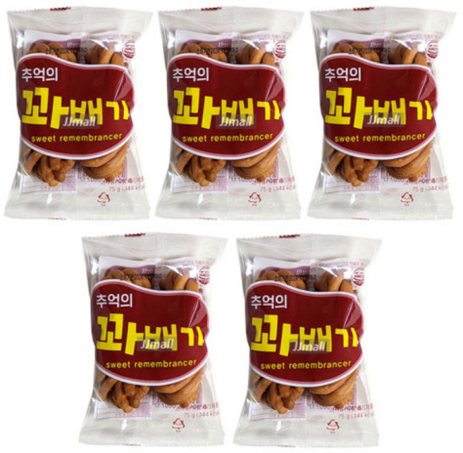 에코 옛날 추억에 꽈배기, 75g, 5개