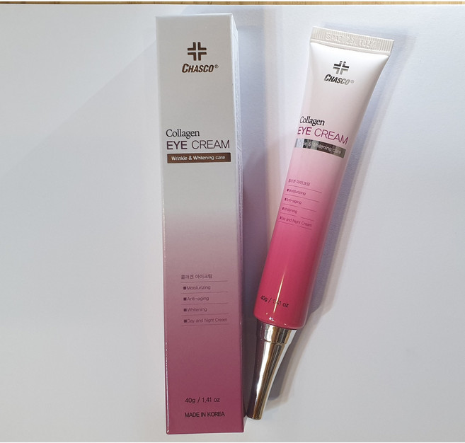 *정품신상*차스코 콜라겐 히알루론산 아이크림 수분+탄력, 40g, 10개