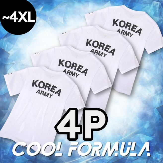 [4P] MACCI (마찌) ROKA 코리아 아미 기능성 반팔 로카 티셔츠 4종 세트 (정품)