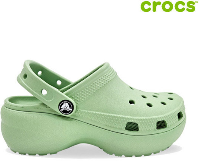 크록스 클래식 플랫폼 클로그 우먼 여성샌들 206750-374_CA