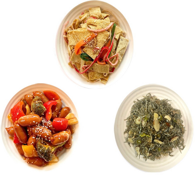 정래윤의오늘반찬 가정식집밥 3종반찬세트 간장어묵볶음+비엔나야채볶음+견과잔멸치볶음, 1세트, 435g