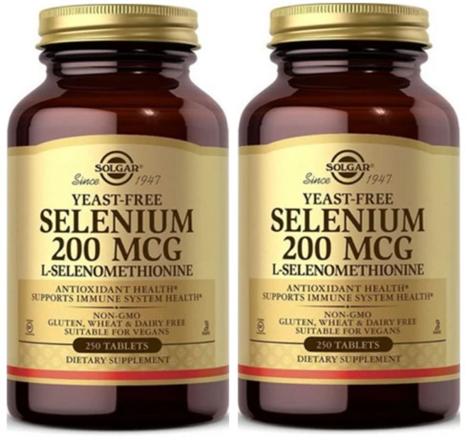 [정품보장]솔가 셀레늄 Solgar Selenium 영양제 200mcgm 250정 X 2병, 2개 - 쿠팡