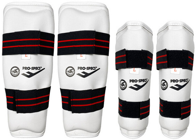 프로스펙스 태권도 보호대 팔꿈치+정강이 세트 PU 아대, 1개