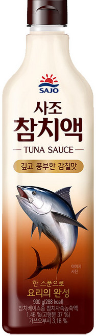 사조 참치액, 900g, 4개