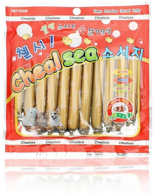 애견 사사미 영양 소시지 11P 3개 개소세지 펫소세지 애완견소세지 개간식, 닭가슴살, 1.26kg