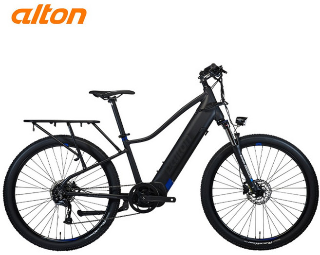 2024년 알톤 스페이드 S 9단 배달 스로틀 전기 자전거 20ah, 매트블랙(파스+스로틀)
