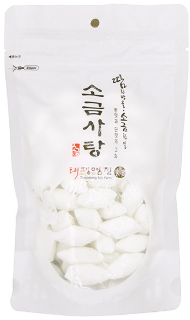 국산 소금사탕 [한국씨솔트] 신안 천일염으로 만든 태평염전 특산품, 250g, 1개