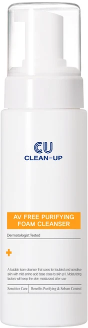 [클린업] AV Free 퓨리파잉 폼 클렌저, 1개, 180ml - 쿠팡
