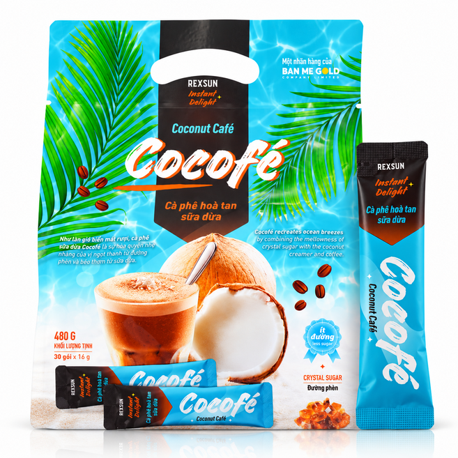 [COCOFE] 코코페 베트남 코코넛 믹스 스틱 커피, 16g, 1개, 30개입