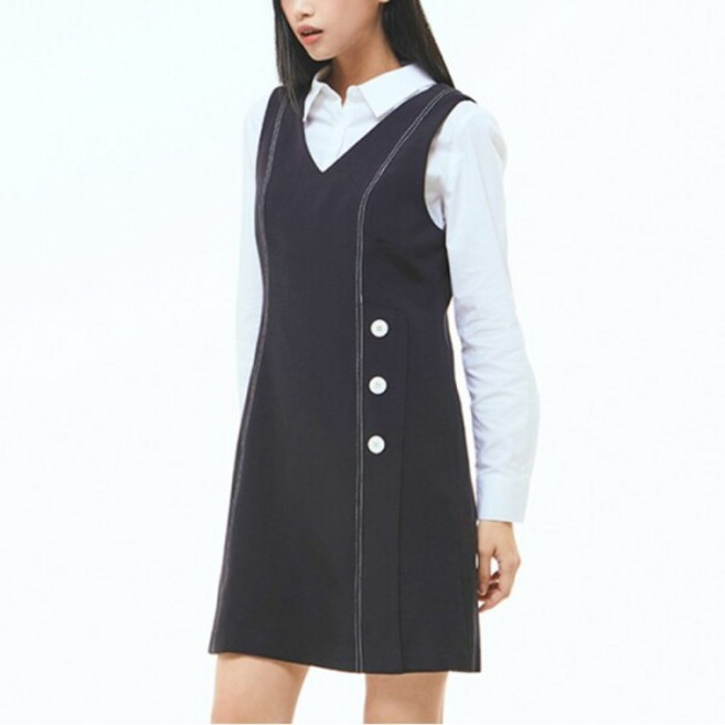 [미쏘(비노출)] [미쏘] 레이어드 미니 원피스 (MIWOWD303G-T)