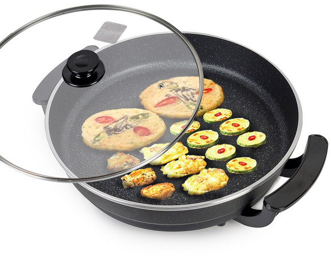 에버튼하우스 에스페라 원형 전기그릴팬 42cm 전골후라이팬 생선구이 잔치팬 명절팬 국내 최대 사이즈 유튜브로 보세요